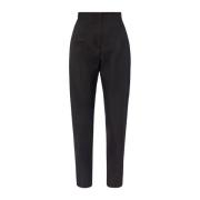 Zwarte wollen broek voor vrouwen Alaïa , Black , Dames