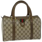 Pre-owned Canvas gucci-bags Gucci Vintage , Beige , Dames