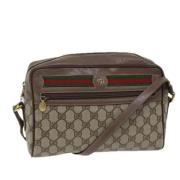 Pre-owned Leather gucci-bags Gucci Vintage , Beige , Dames