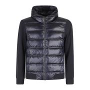 Winter Eend Hood Rits Jas RRD , Blue , Heren