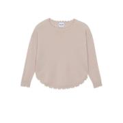 Luxe Cashmere Gebreide Trui Kujten , Pink , Dames