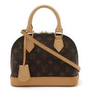 Pre-owned Canvas handbags Louis Vuitton Vintage , Brown , Dames