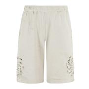 Korte Tripstijl Shorts 44 Label Group , White , Heren