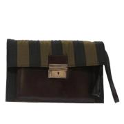 Pre-owned Canvas clutches Fendi Vintage , Black , Dames