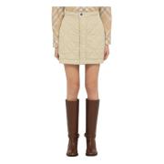 Mini Rok in Trendy Stijl Burberry , Beige , Dames