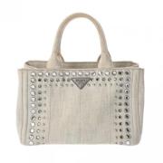 Pre-owned Denim prada-bags Prada Vintage , Beige , Dames