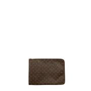 Pre-owned Canvas clutches Louis Vuitton Vintage , Brown , Dames