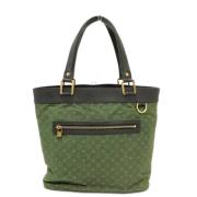 Pre-owned Fabric handbags Louis Vuitton Vintage , Green , Dames