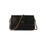 Pre-owned Leather shoulder-bags Chanel Vintage , Black , Dames