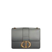 Pre-owned Leather dior-bags Dior Vintage , Gray , Dames