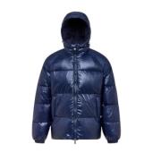 Glanzende Hooded Donsjas Pyrenex , Blue , Heren