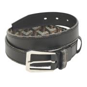 Pre-owned Coated canvas belts Goyard Vintage , Black , Dames