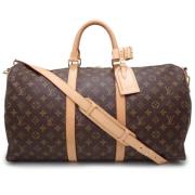 Pre-owned Canvas handbags Louis Vuitton Vintage , Brown , Dames