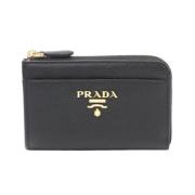 Pre-owned Leather wallets Prada Vintage , Black , Dames