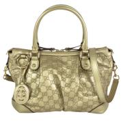 Pre-owned Leather gucci-bags Gucci Vintage , Yellow , Dames