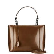 Pre-owned Leather handbags Dior Vintage , Brown , Dames