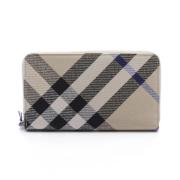 Pre-owned Canvas wallets Burberry Vintage , Beige , Dames