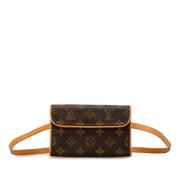 Pre-owned Canvas shoulder-bags Louis Vuitton Vintage , Brown , Dames