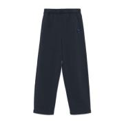 Blauwe Jerseybroek met Fox-patch Maison Kitsuné , Blue , Heren