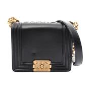 Pre-owned Leather chanel-bags Chanel Vintage , Black , Dames