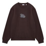 Crewneck Sweatshirt Burberry , Brown , Heren