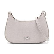 Schoudertas met Glitterafwerking Emporio Armani , Gray , Dames