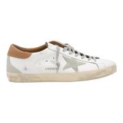 Vintage Super-Star Wit Bruin Sneakers Golden Goose , White , Heren