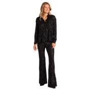 Paillettenbroek Alma EN Pena , Black , Dames