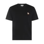 Zwarte Chillax Fox T-shirt Maison Kitsuné , Black , Heren