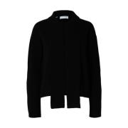 High Neck Knit Pullover Selected Femme , Black , Dames