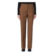 Slim Fit Broek Jil Sander , Brown , Dames