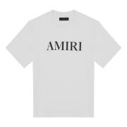 Wit T-shirt van katoen met logo Amiri , White , Heren