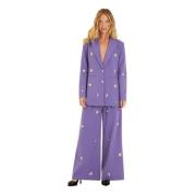 Blazer met strass kralen Alma EN Pena , Purple , Dames