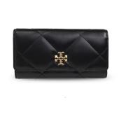 Leren portemonnee Kira Tory Burch , Black , Dames