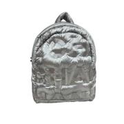 Pre-owned Nylon backpacks Chanel Vintage , Gray , Dames