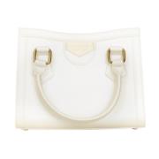 Witte handtas Flat Wood stijl Marc Ellis , White , Dames