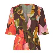 Bloemen Peplum Top met V-halslijn Stine Goya , Multicolor , Dames