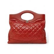 Pre-owned Canvas handbags Chanel Vintage , Red , Dames