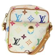 Pre-owned Canvas shoulder-bags Louis Vuitton Vintage , White , Dames