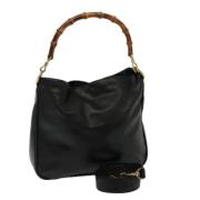 Pre-owned Leather gucci-bags Gucci Vintage , Black , Dames