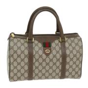 Pre-owned Leather gucci-bags Gucci Vintage , Beige , Dames