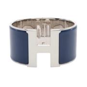 Pre-owned Metal bracelets Hermès Vintage , Blue , Dames