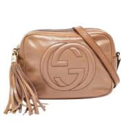 Pre-owned Leather gucci-bags Gucci Vintage , Beige , Dames