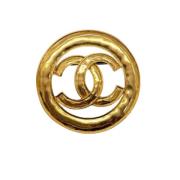 Pre-owned Metal chanel-jewelry Chanel Vintage , Yellow , Dames