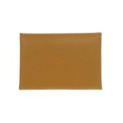 Pre-owned Leather wallets Hermès Vintage , Brown , Dames