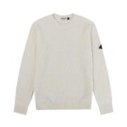 Witte Stijlvolle Pullover Sweatshirt Aw24 Roy Roger's , White , Heren