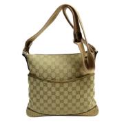 Pre-owned Canvas gucci-bags Gucci Vintage , Beige , Dames