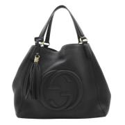 Pre-owned Leather gucci-bags Gucci Vintage , Black , Dames