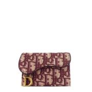 Pre-owned Fabric wallets Dior Vintage , Brown , Dames