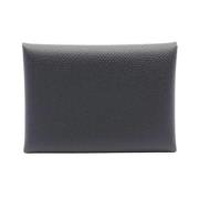 Pre-owned Fabric wallets Hermès Vintage , Black , Dames